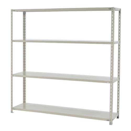 スチールラック 軽量ラック 4段 耐荷重120kg 幅1800×奥行450×高さ1800mm YS-B442S-W-04