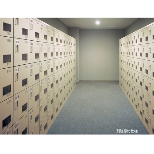 シューズロッカー 15人用 3列5段 コインリターン錠 コインロッカー SLB
