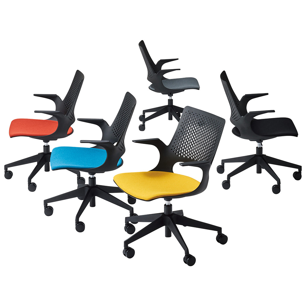 ミーティングチェア 肘付き オフィスチェア デスクチェア 会議用チェア