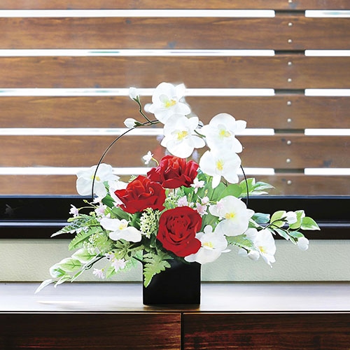 アレンジメント 光の楽園 45cm 造花 アートフラワー 921A96-86（商品