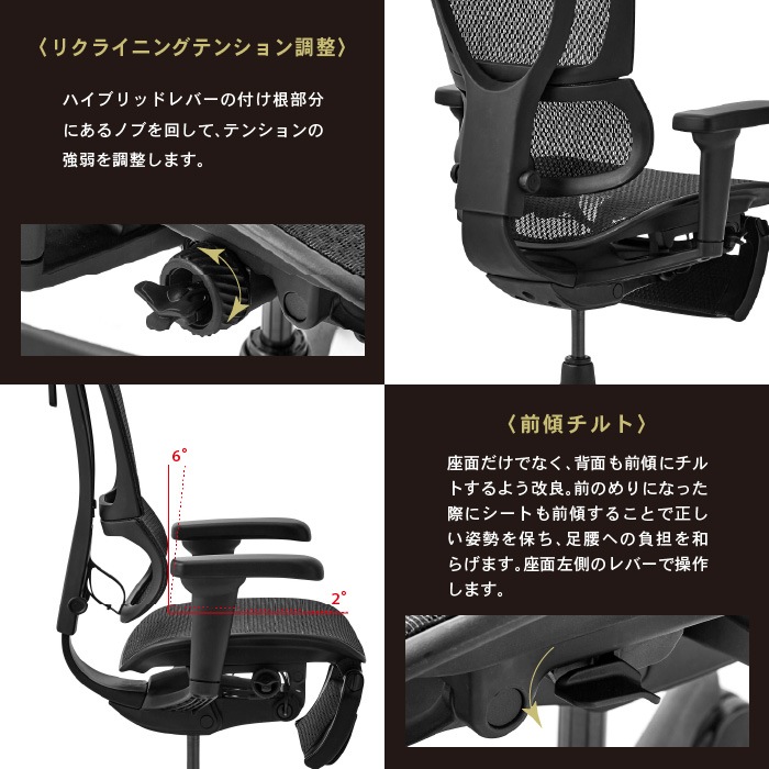 エルゴヒューマン フィット2 ライト Ergohuman FIT2 Lite 正規品 最長5