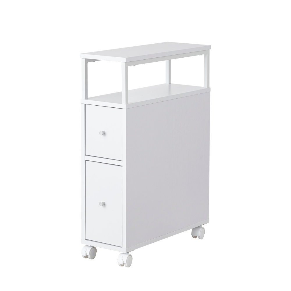 【新品】トイレラック　スリム 収納ラック ホワイト トイレラック スリム 収納ラック 収納棚 トイレ棚 WJ-2400（商品番号