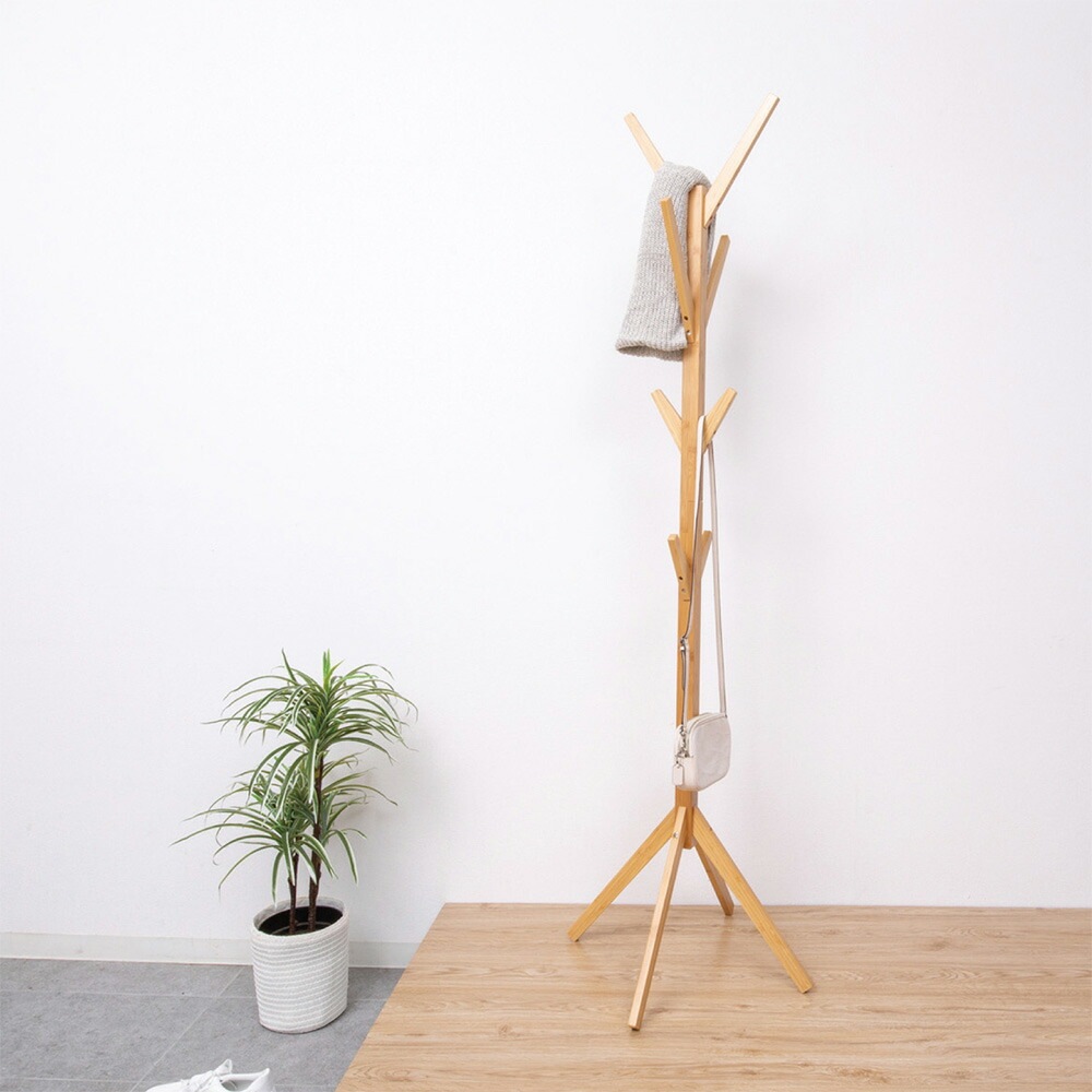 ポールハンガー Bamboo 木製 竹材 ハンガーラック 23551-23555（商品