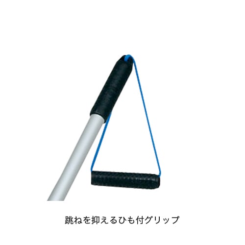 コートブラシ 幅120cm ウェーブ加工ブラシ ひも付グリップ コート整備