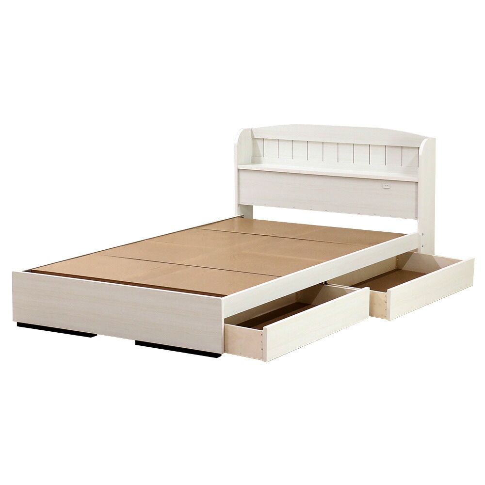 ベッドフレーム シングル 木製 引き出し付き シングルベッド A322-SW