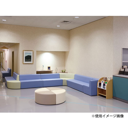 スツール PVCレザー張り 幅600×奥行600×高さ400mm 抗菌 角型スツール