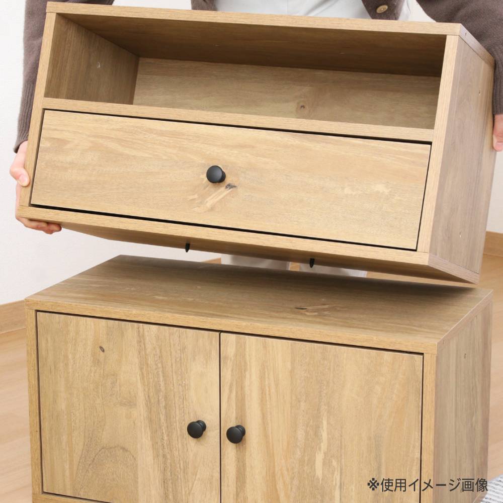 【超希少・絶版品】レベルネオ LEVEL NEO ダンまち ボックス EZBO コネクトボックス 引出1杯 幅600×奥行320×高さ310mm カラー