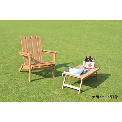 フォールディングチェア 幅59.5×奥行80×高さ78.5cm 肘付 ウッド