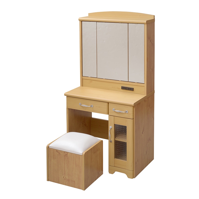 アメリカ老舗 バトラー コンパクトドレッサー アクセサリーキャビネット 鏡台 ドレッサー 三面鏡 スツールセット 化粧台 引出し 収納