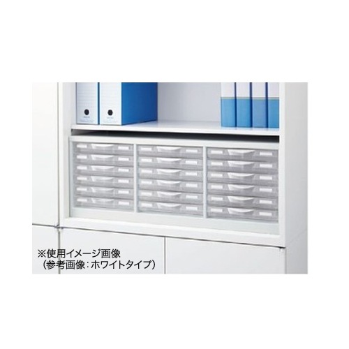 レターケース 3列6段 書庫内用 キャビネット 書類棚 RW-B4PS（商品番号