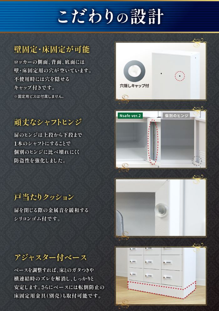 ファンディール　NOVA ネブラ・ルーファ　一枚400円 倉庫受取限定】 ロッカー セット ダイヤル錠 4列10段 40人用