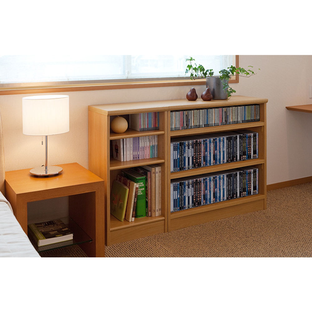 オーダー本棚 幅30-44×奥行40×高さ149.9cm 標準 書庫 書棚 1530-44MD