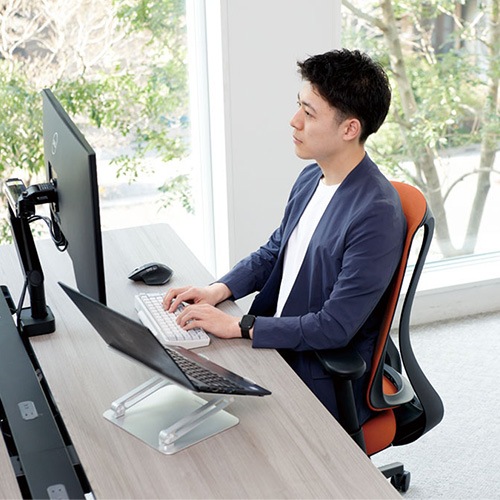 内田洋行 リーフレク オフィスチェア エクストラハイバック ブラック