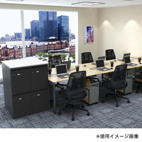 パーソナルロッカー 4人用 ダイヤル錠 幅800×奥行410×高さ1130mm 個人