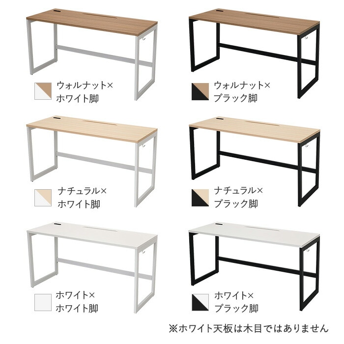 オフィスデスク 平机 事務机 幅1400×奥行600×高さ720mm コンセント付き