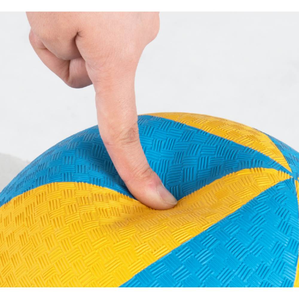 やわらかバレーボール 5個セット エバニュー 最大時直径22cm 合成ゴム