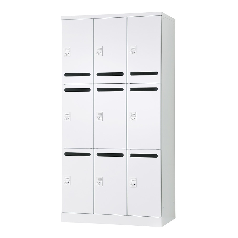 設置無料 ロッカー 9人用 3列3段 幅900mm 内筒交換錠 オール扉 木目 スチールロッカー 更衣ロッカー オフィスロッカー 更衣室 RLK TADAN 国産 RLK-TTN9390-T ロッカー 9人用 3列3段 シリンダー錠 鍵付き FAC-9-2（商品番号：FAC-9