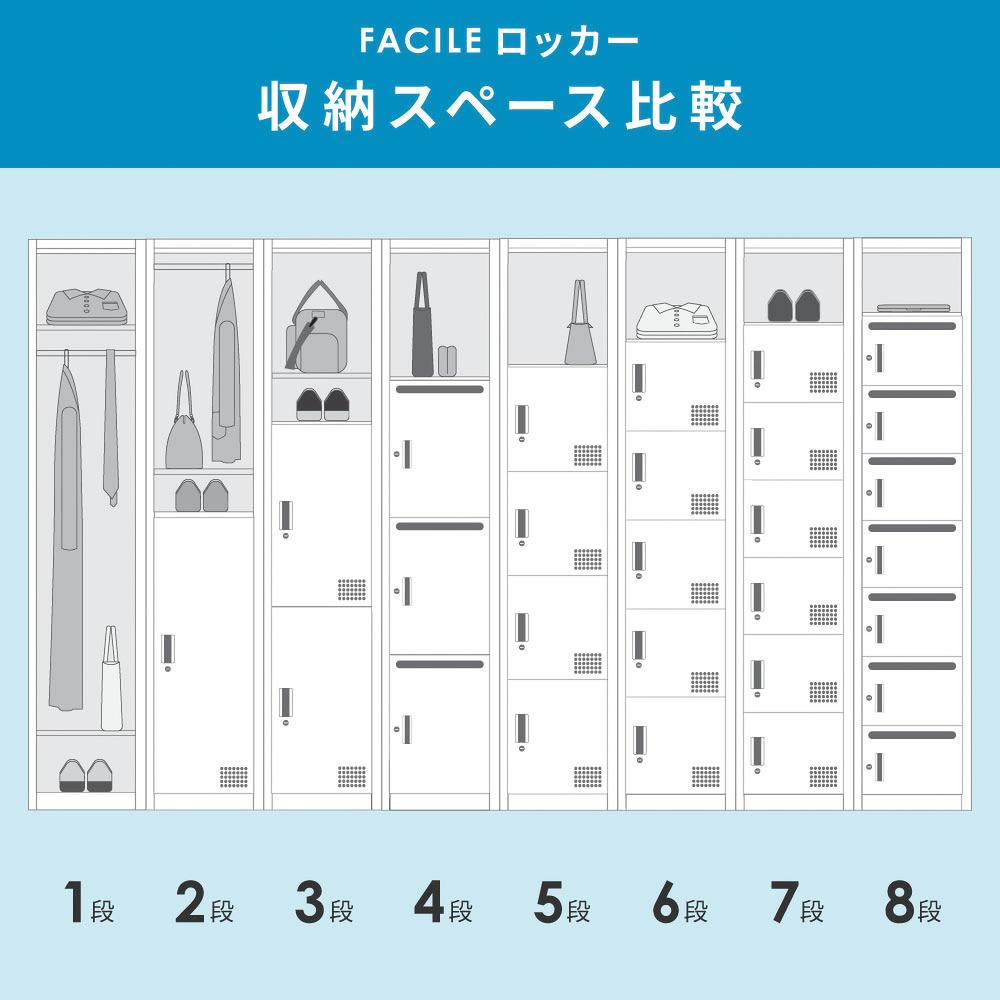 ロッカー 4人用 スリム 鍵付き ダイヤル錠 FAD-S4（商品番号：fad-s4