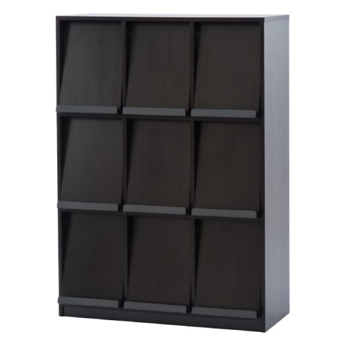 書庫 本棚 3列3段 フラップ扉 フラップラック RFFLPS-33（商品番号：68