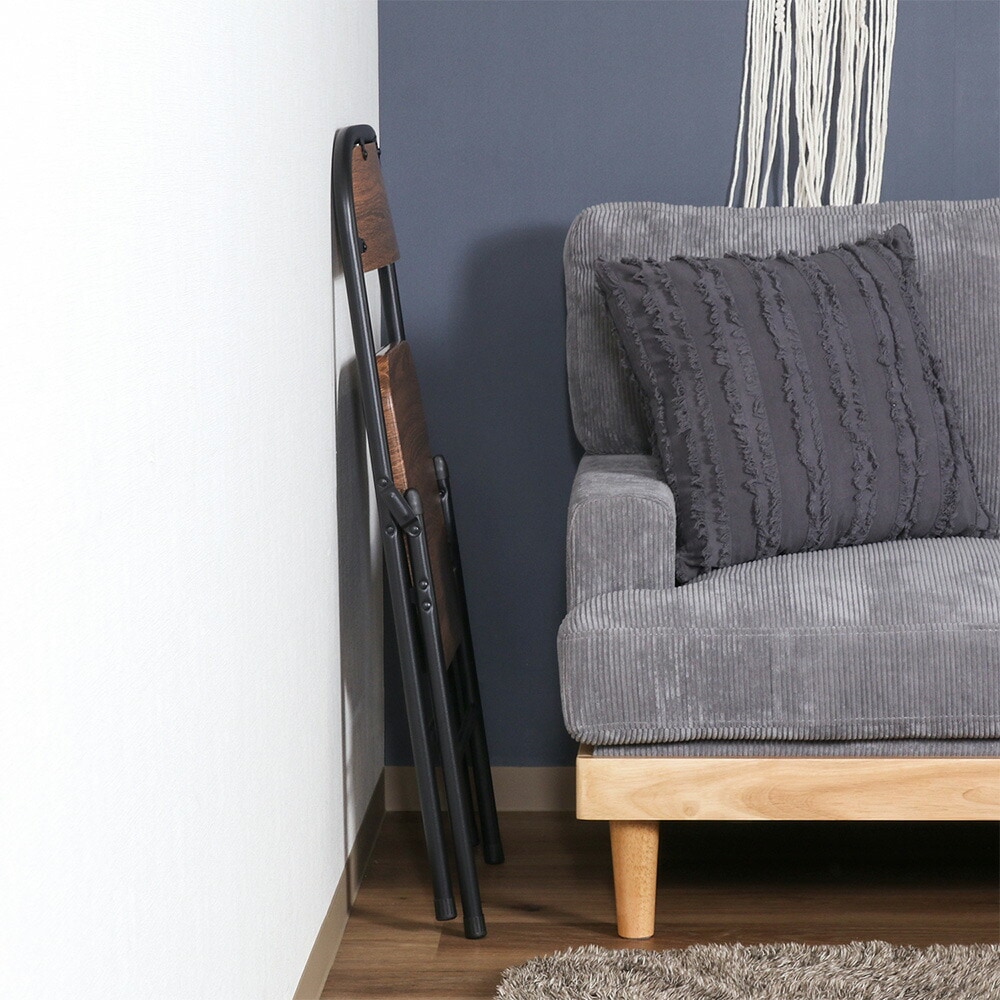 折りたたみチェア 2脚セット 不二貿易 アロン 折り畳み椅子 FBC772-B