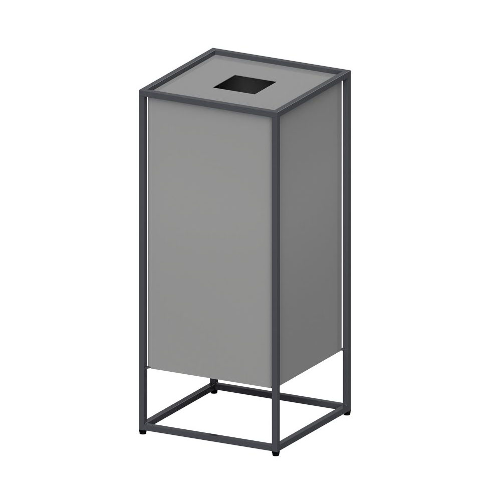 屑入 53L 角穴 ミヅシマ工業 スチールゴミ箱 359-0110-0120（商品番号
