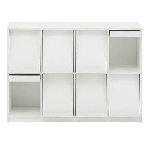 本棚　フラップ扉 書庫 本棚 4列2段 フラップ扉 フラップラック RFFLPS-42（商品