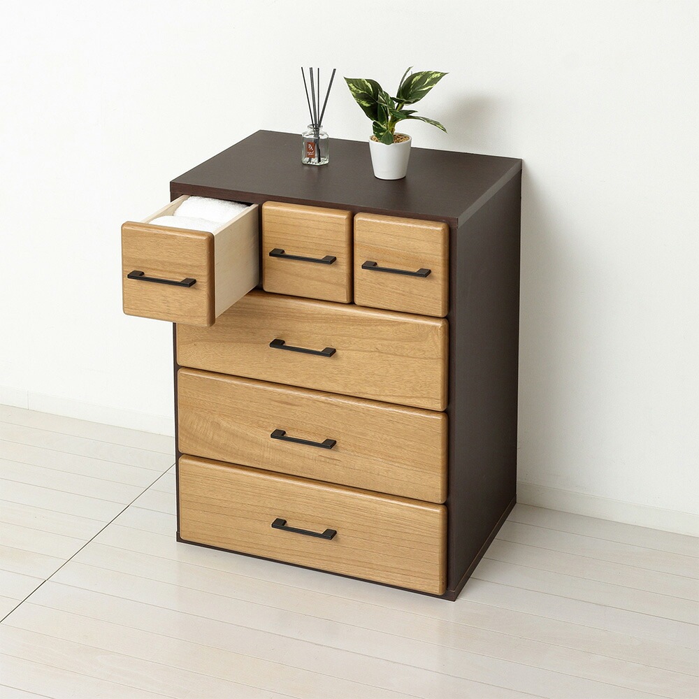 チェスト　タンス　送料込み チェスト 5段 ハイタイプ タンス 収納棚 ke-0015（商品番号：15-ke