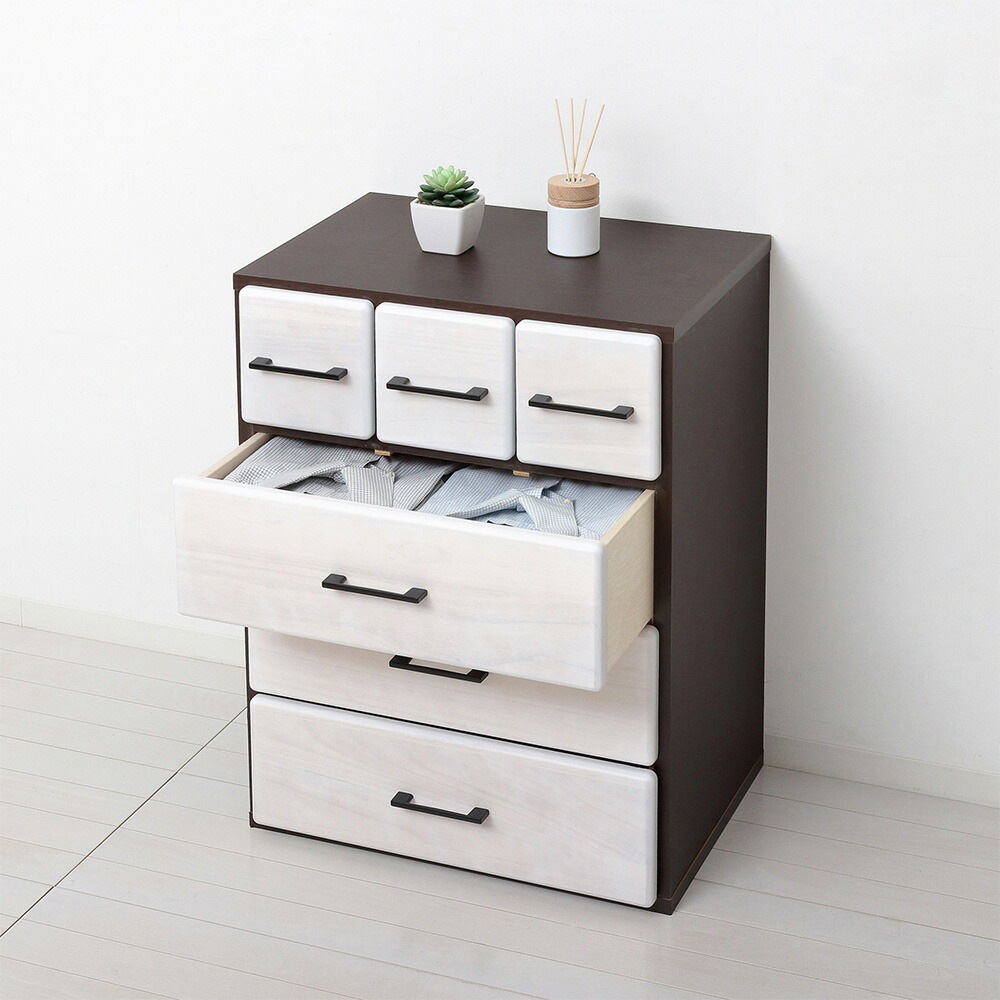 タンス チェスト 箪笥 日本製 完成品 63118-63119（商品番号：20-63118