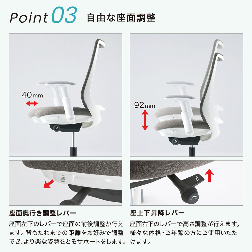 オフィスチェア ポータム オカムラ スタンダードバック 背クッション