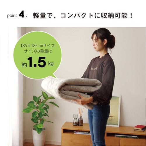 ラグ イケヒコ 185×185cm マット カーペット LYR185（商品番号：ic