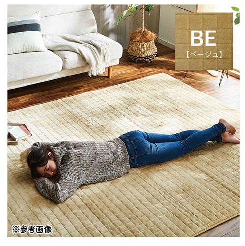ラグ イケヒコ 185×185cm マット カーペット LYR185（商品番号：ic