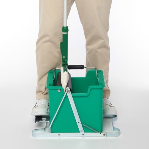 モップ モップ絞り器 ステップタイプ 絞りバケツ モップリンガー モップ