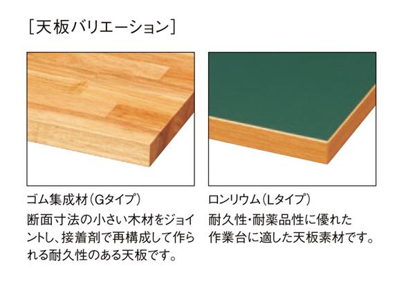 作業台 幅1500×奥行750×高さ900mm ロンリウム天板 ワークテーブル 作業