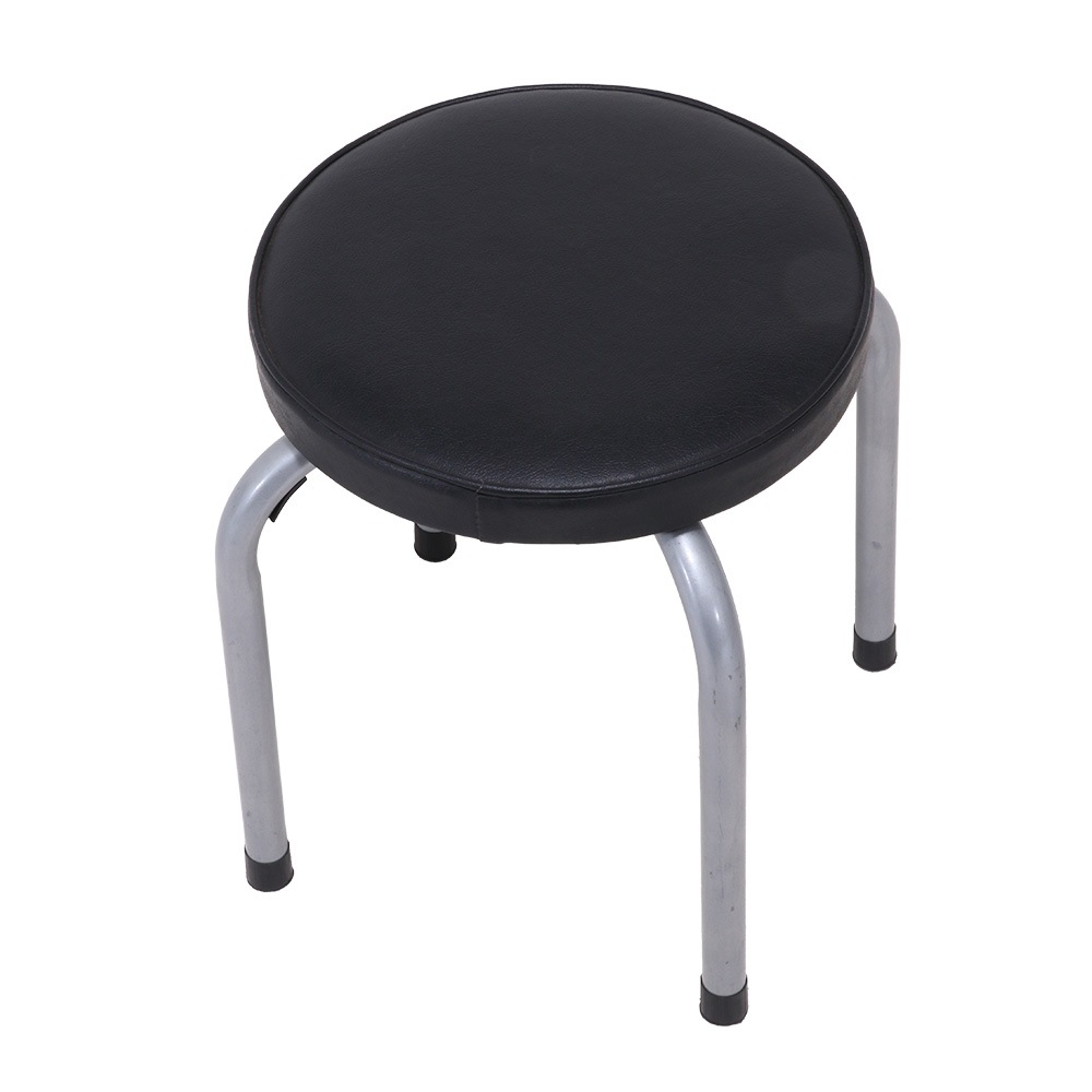 スツール 4脚セット 不二貿易 ロータイプ 丸椅子 FB-011BK（商品