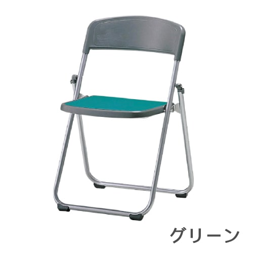 軽量アルミパイプイス 座パッド付 レザー 6脚セット 折りたたみチェア