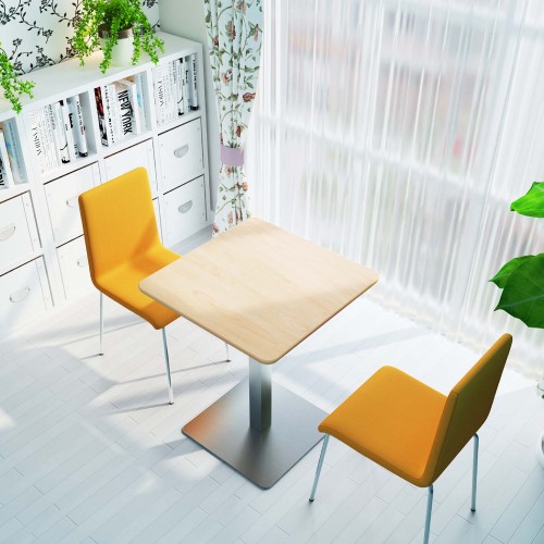 ステンレス 角テーブル 未使用 訳あり TBL07-60-01 カフェテーブル 幅60×奥行60×高さ72cm ステンレス角脚 ダイニング
