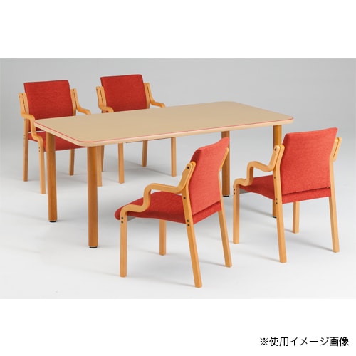 ダイニングチェア 介護椅子 肘付き 木製 布 FVM-7A（商品番号：hfvm-7a
