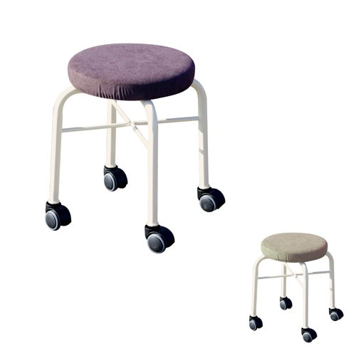 スツール キャスター付き 幅305×奥行305×高さ450mm 作業用チェア スタッキングチェア SRN-100W