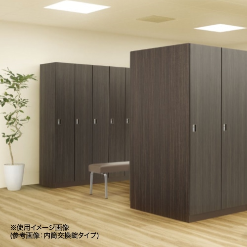 ロッカー 1人用 木目 ボタン錠 鍵付きロッカー 更衣ロッカー 個人用