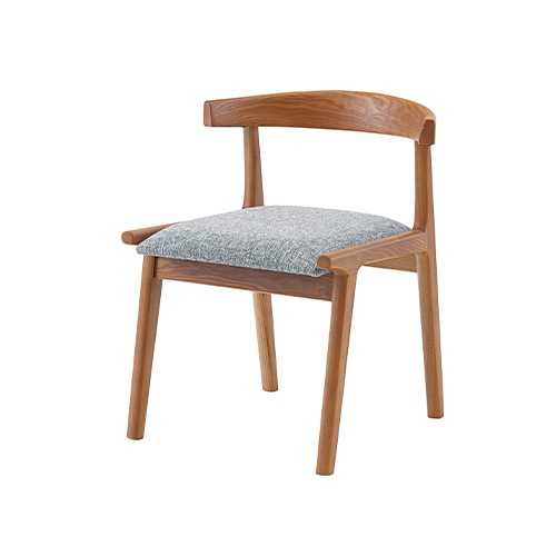 ダイニングチェア 天然木 ファブリック レザー 木製チェア HNR-105