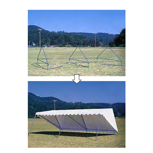 テント 中折れ式 3600×5400mm 仮設テント 屋台 S-0518（商品番号：ls-s