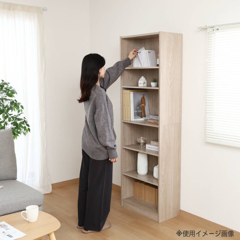 多目的棚 幅590×奥行295×高さ1800mm カラーボックス オープンラック
