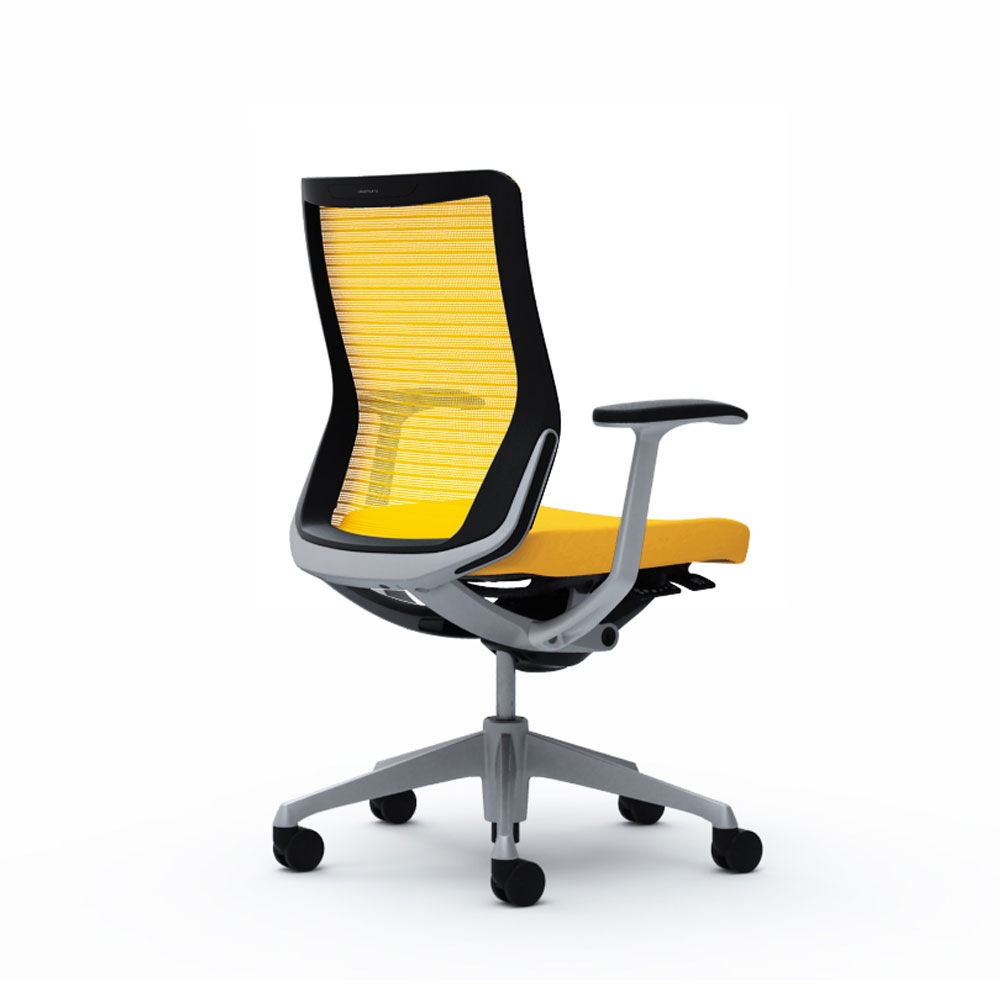 CQ41GZ FSH2 |オカムラ コーラル ミドル 背メッシュ 固定肘 ホワイト (メーカー直送) 送料無料 オカムラ コーラル Choral CQ41GZ FK61 オフィスチェア