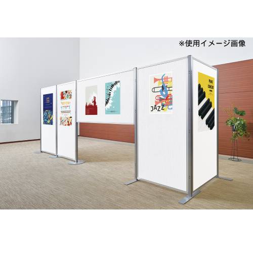 展示パネル 両面掲示ボード 幅940×奥行30×高さ1215mm TEM-1209（商品