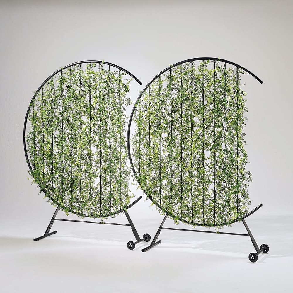 パーテーション ライオン事務器 キャスター フェイクグリーン