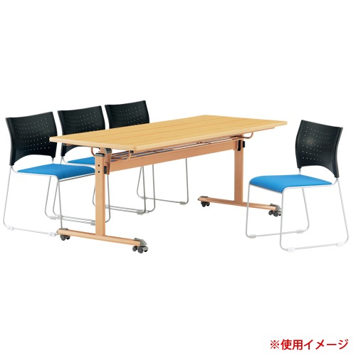 フォールディングテーブル 幅1800×奥行900mm ミーティングテーブル