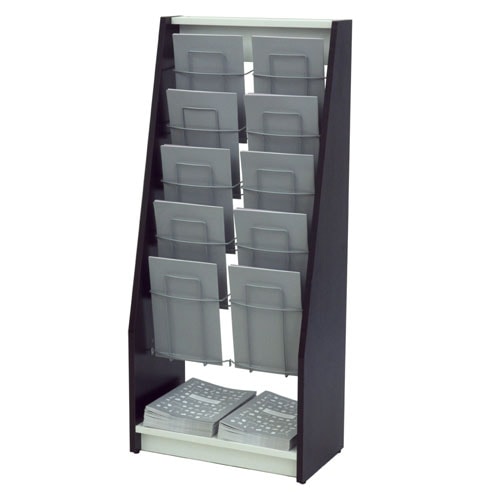 カタログスタンド 2列5段 A4 パンフレットスタンド 幅526×奥行300×高さ