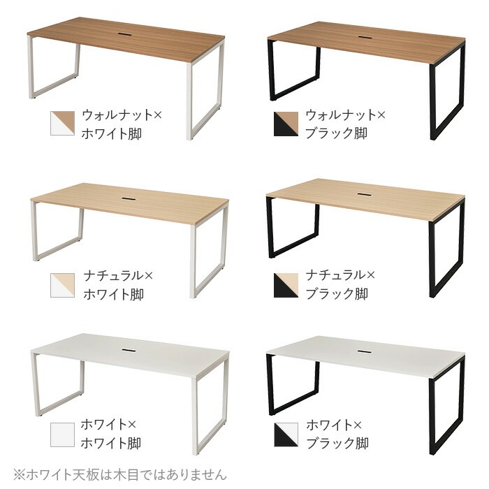 会議用テーブル ミーティングテーブル 幅1800×奥行900×高さ720mm