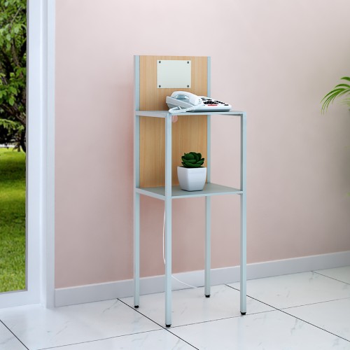 電話台 幅400×奥行320×高さ1158mm FAX台 テレフォンスタンド