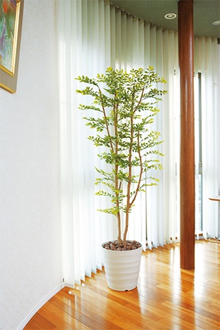 ゴールデンリーフ 観葉植物 造花 鉢植え プラント EE3404-360（商品 